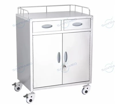 Cart damwain feddygol dur gwrthstaen